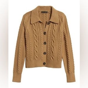 Banana Republic - Heritage Cable-Knit Cardigan Sweater - Size Medium